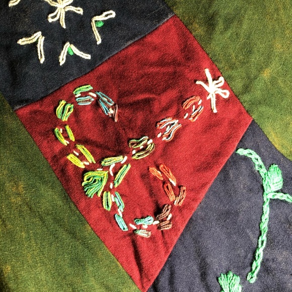 Stonewashed Jersey Wrap Skirt with Embroidery - Picture 7 of 8